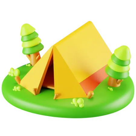 Camping Tent  3D Icon