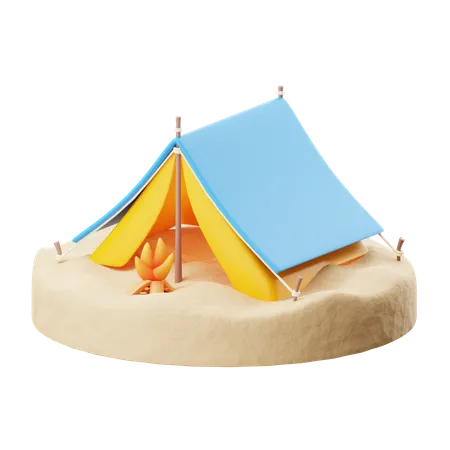 Camping tent  3D Icon