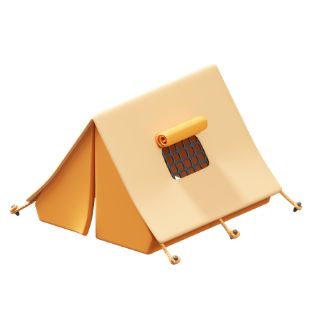 Camping Tent 3D Illustration