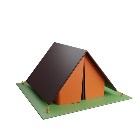 Camping Tent 3D Icon