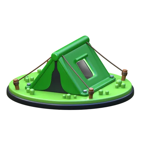 Camping Tent 3 D Camping Icon 3D Icon
