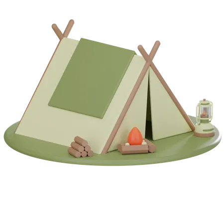 Camping Tent 3 D Icon 3D Icon