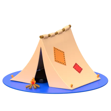 Tente de camping  3D Icon