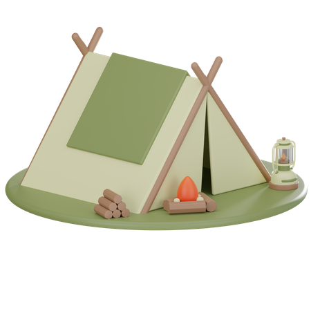 Tente de camping  3D Icon