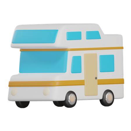 Camping Van  3D Icon