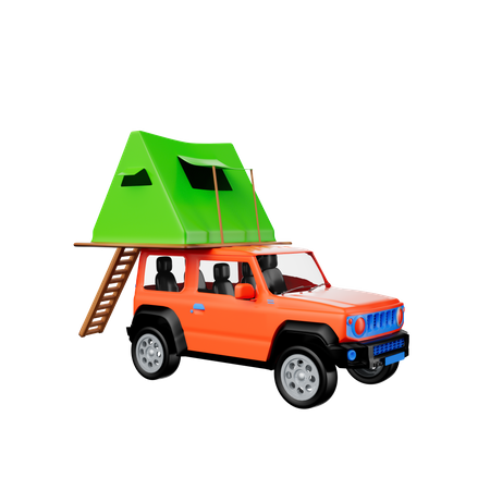 Camping Van  3D Icon