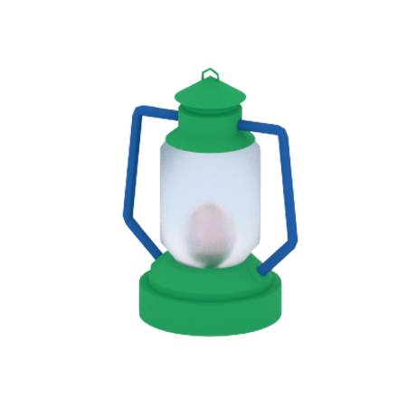 Campinglampe  3D Illustration