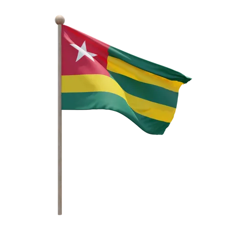 Asta de bandera de togo  3D Flag