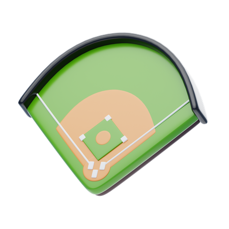 Campo de béisbol  3D Icon