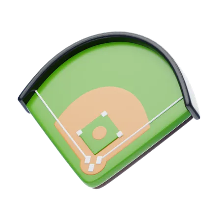 Campo de béisbol  3D Icon