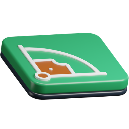 Campo de béisbol  3D Icon