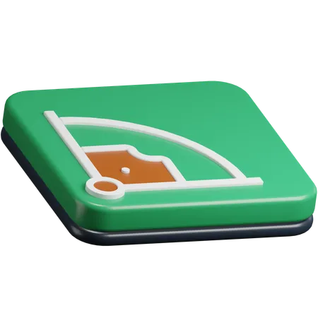 Campo de béisbol  3D Icon