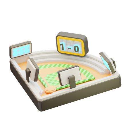 Campo de beisebol  3D Icon