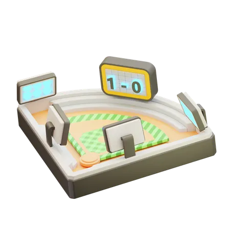 Campo de beisebol  3D Icon