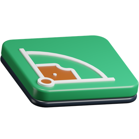 Campo de beisebol  3D Icon