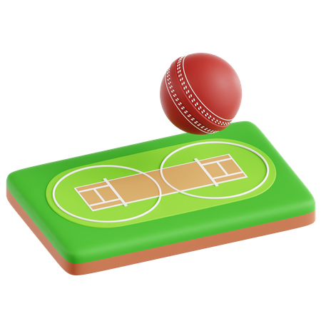 Campo de críquete  3D Icon