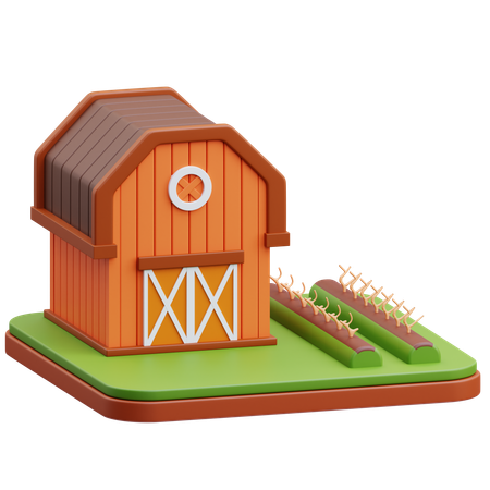 Campo de cultivo  3D Icon