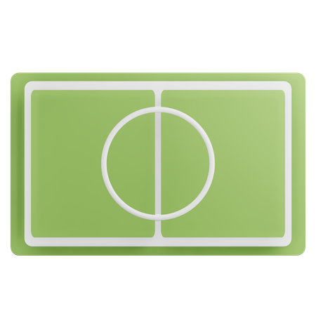 Campo de fútbol  3D Icon