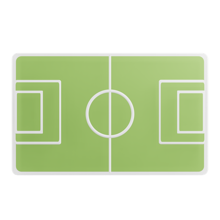 Campo de fútbol  3D Icon