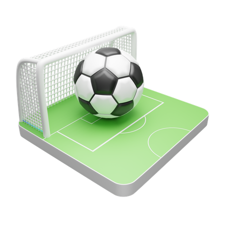 Campo de fútbol  3D Icon