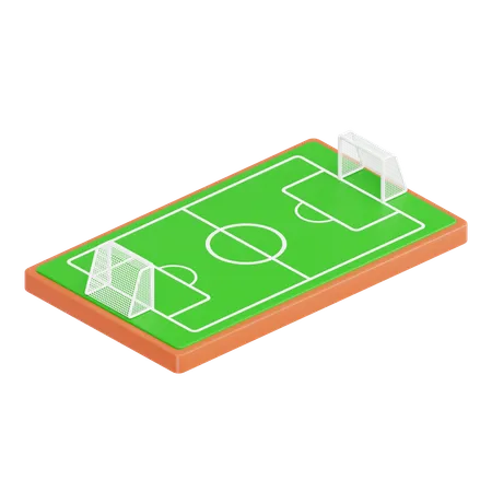 Campo de futbol  3D Icon