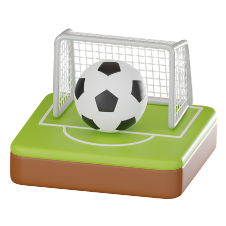 Campo de fútbol  3D Icon