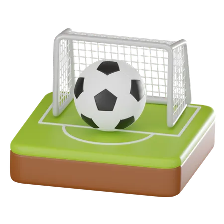 Campo de fútbol  3D Icon