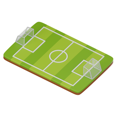 Campo de futbol  3D Icon