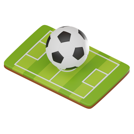 Campo de futbol  3D Icon