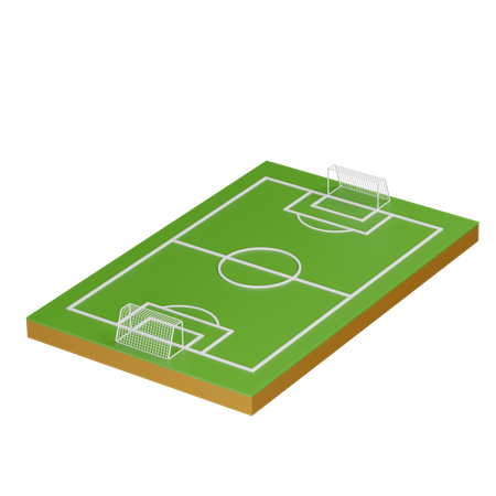 Campo de fútbol  3D Icon