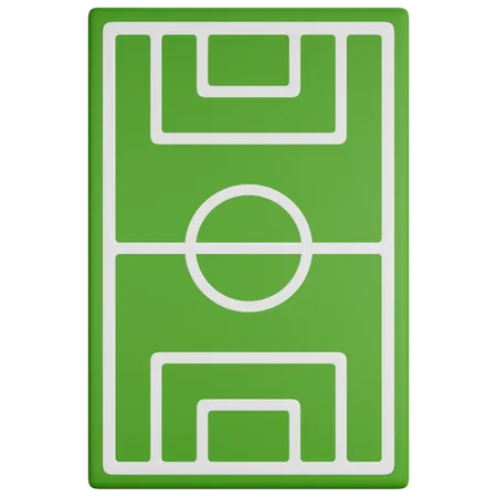 Campo de fútbol  3D Icon