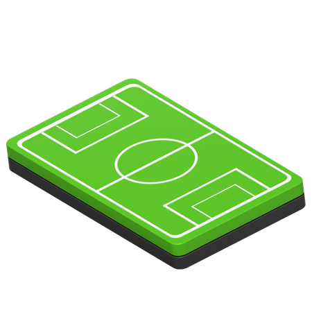 Campo de futbol  3D Icon