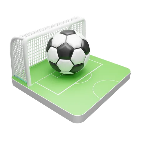 Campo de futebol  3D Icon