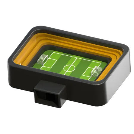 Campo de futebol  3D Icon