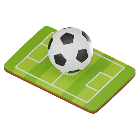 Campo de futebol  3D Icon