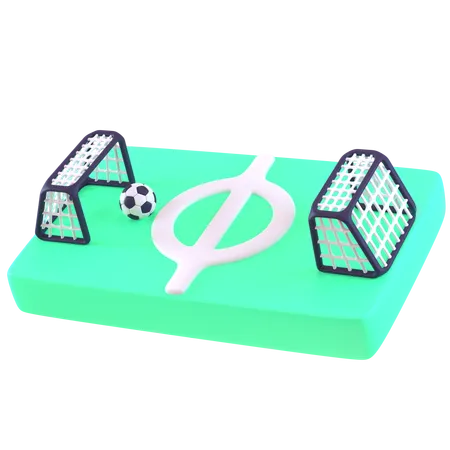 Campo de futebol  3D Icon