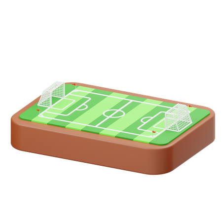 Campo de futebol  3D Icon