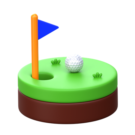 Campo de golf  3D Icon