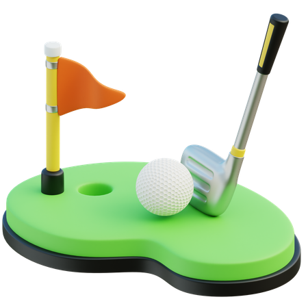 Campo de golf  3D Icon