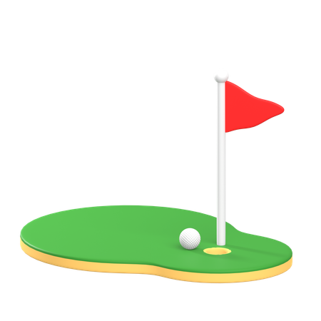 Campo de golf  3D Icon