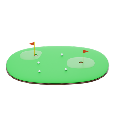 Campo de golf  3D Icon