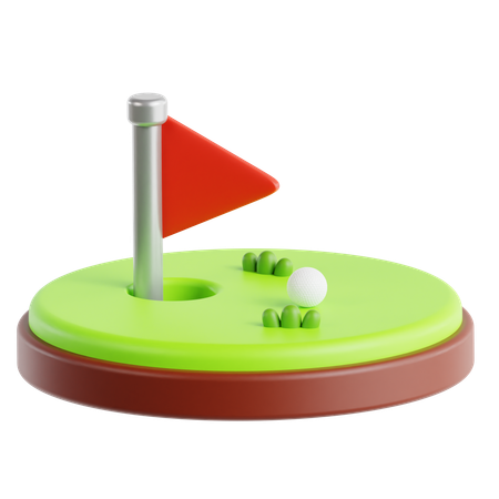 Campo de golf  3D Icon