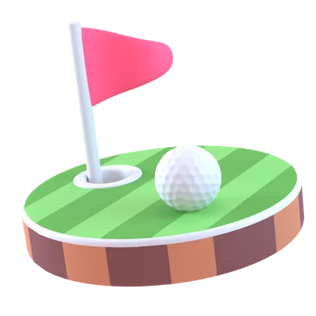 Campo de golf  3D Icon