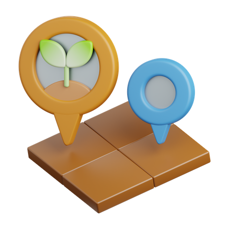 Campo de cultivo  3D Icon