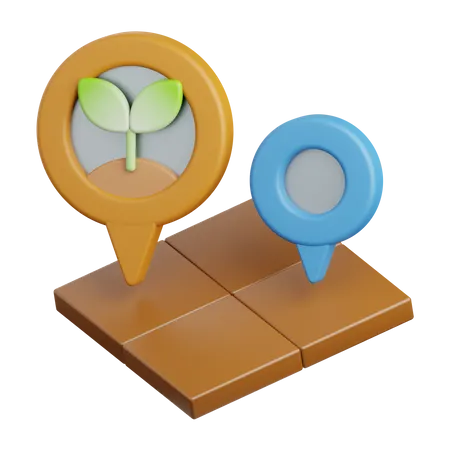 Campo de cultivo  3D Icon