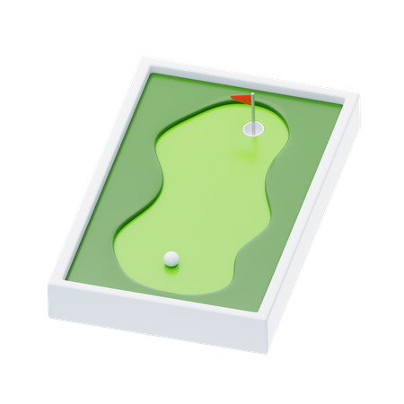 Campo de minigolfe  3D Icon