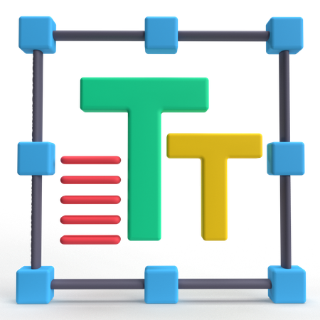 Campo de texto  3D Icon