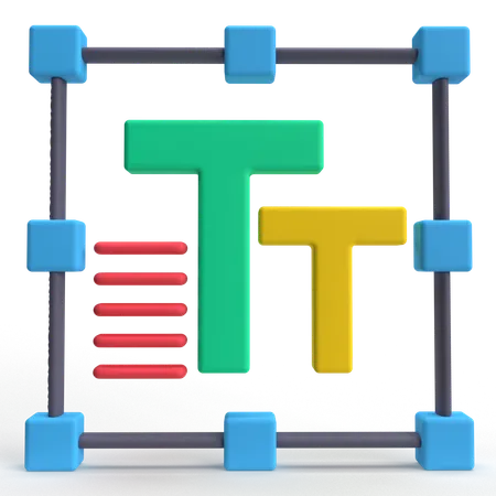 Campo de texto  3D Icon