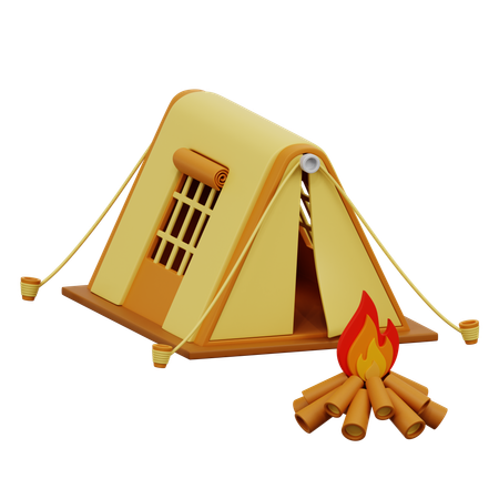 Campsite  3D Icon