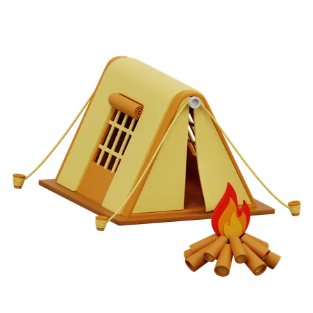 Campsite  3D Icon